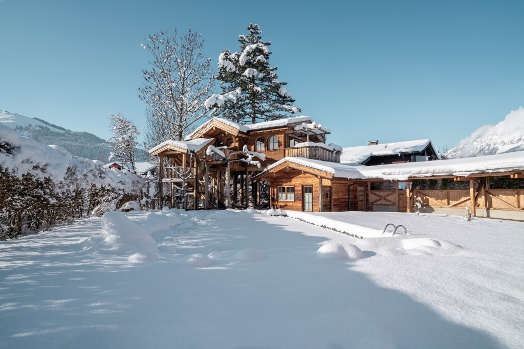 Das Baumhaus, Gartenhotel FLORA, Ellmau am Wilden Kaiser im Winter